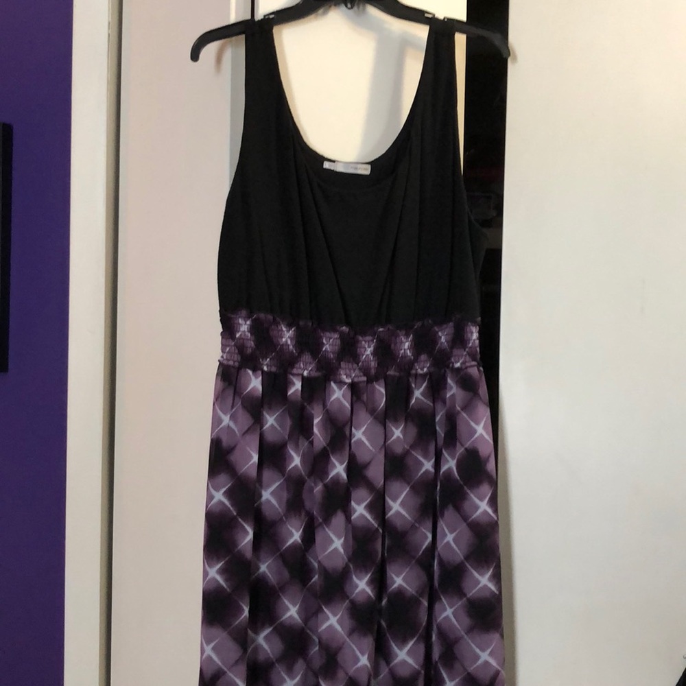 Purple & black dress